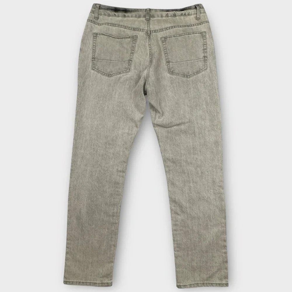 WXYZ Jeans Mens 34x30 Gray Wash Nomad Slim Fit‎ Distressed Stretch Moto Grunge